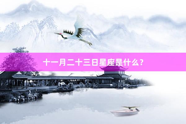 十一月二十三日星座是什么？